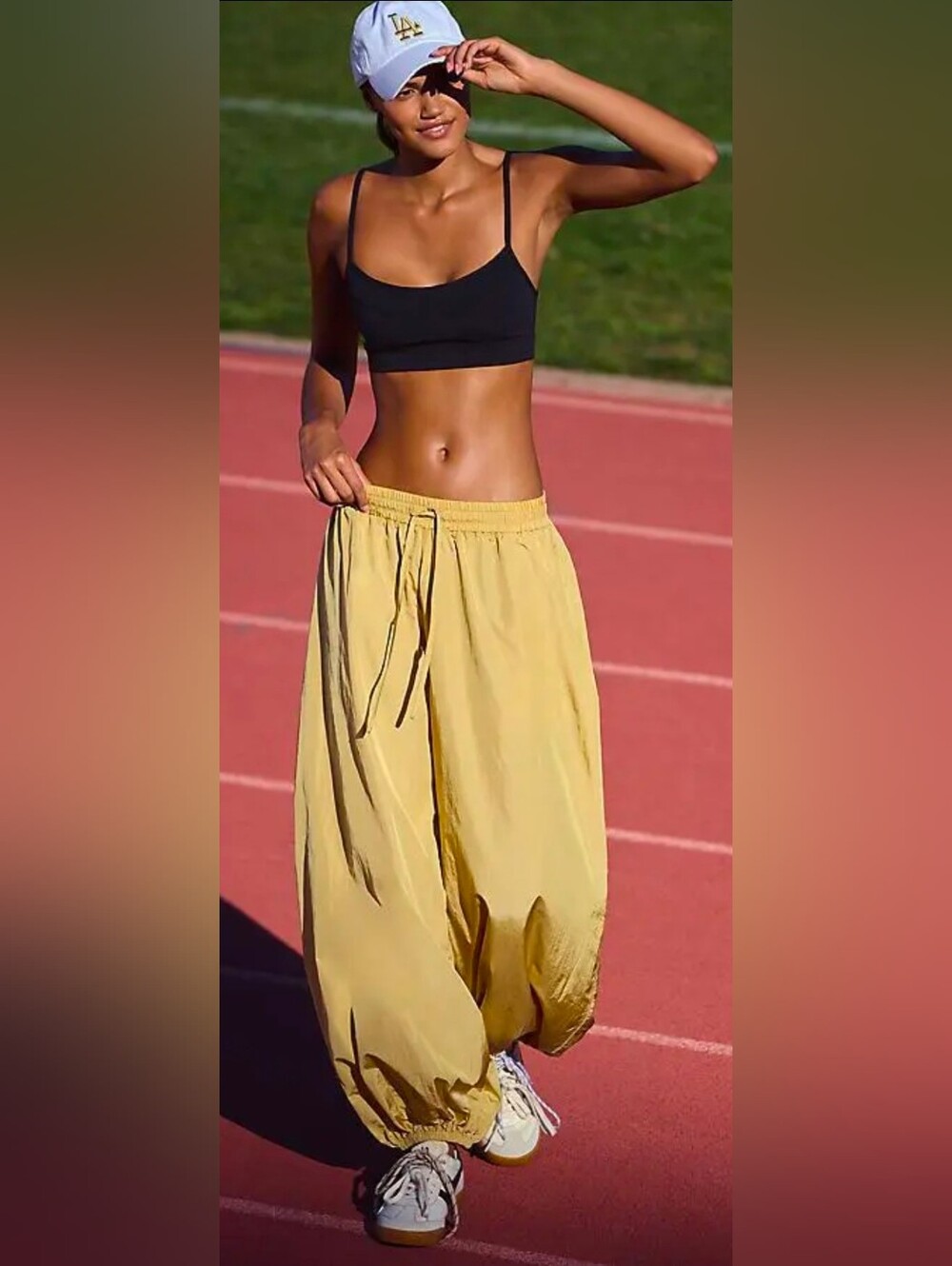 Anthropologie Yellow Balloon Drawstring Joggers 💛 - Picture 2 of 5